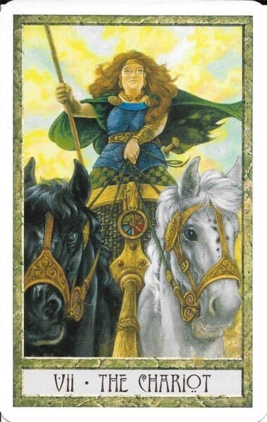 The Druidcraft Tarot Deck - 4 The Chariot - Druidcraft Tarot Deck
