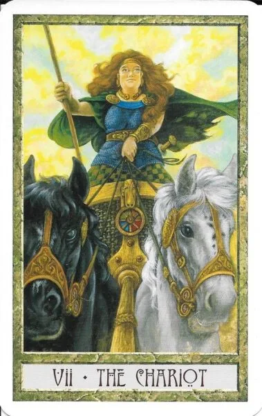 The Druidcraft Tarot Deck - 4 The Chariot - Druidcraft Tarot Deck