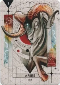 3 of Wands: Sun in Aries: Slay The Dragon - 13 Aries - Act - StarCodes Astro Oracle