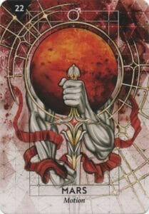 9 of Swords: Mars in Gemini: Weaponizing Mental Sharpness - 1 Mars - Motion - StarCodes Astro Oracle Deck