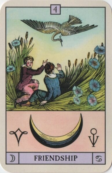 2-3-4 of Cups - Venus-Mercury-Moon in Cancer Decans - Exploring Emotional Security - 43 Moon in Cancer - Friendship - Oracle of the Radiant Sun