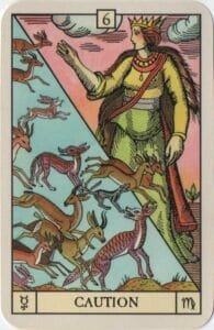 8-9-10 of Pentacles: Sun-Venus-Mercury in Virgo Decans: Discernment Materialized - 20 Mercury in Virgo - Caution - Oracle of the Radiant Sun