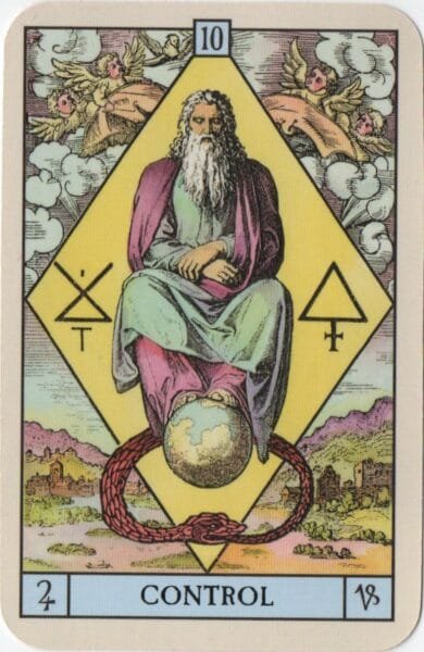 2-3-4 of Pentacles: Jupiter-Mars-Sun in Capricorn Decans: Material Structure of Desire - 16 Jupiter in Capricorn - Control - Oracle of the Radiant Sun
