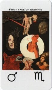 Scorpio 1 - Mars in Scorpio - Picatrix Decans Deck