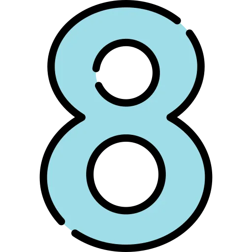 The number 8