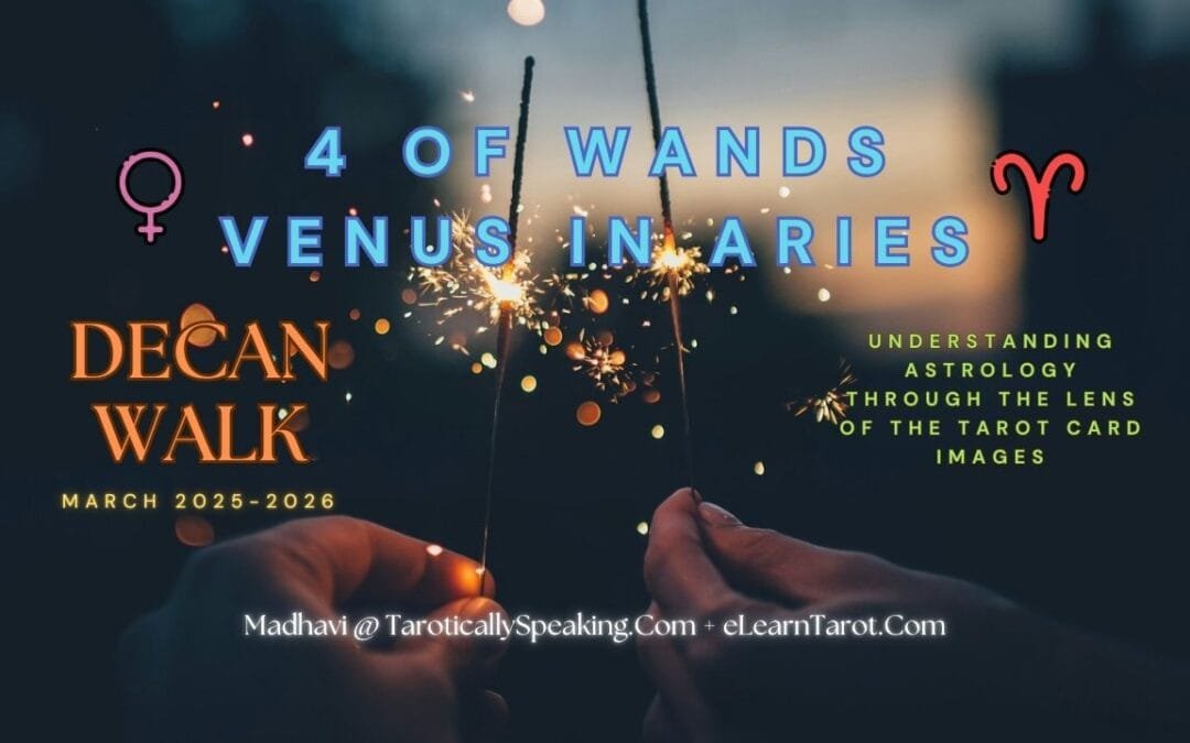 4 of Wands: Venus in Aries: Celebrate the Successful Union