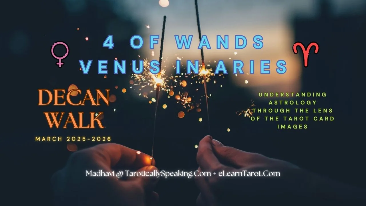 4 of Wands: Venus in Aries: Celebrate the Successful Union