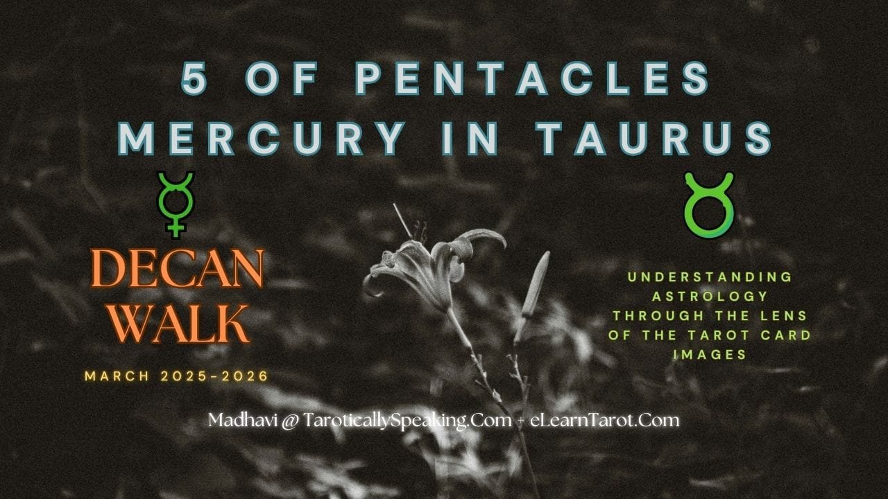 5 of Pentacles: Mercury in Taurus: Resisting Material Changes