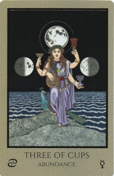 2-3-4 of Cups - Venus-Mercury-Moon in Cancer Decans - Exploring Emotional Security - 23 3 of Cups - Abundance - Telos Tarot