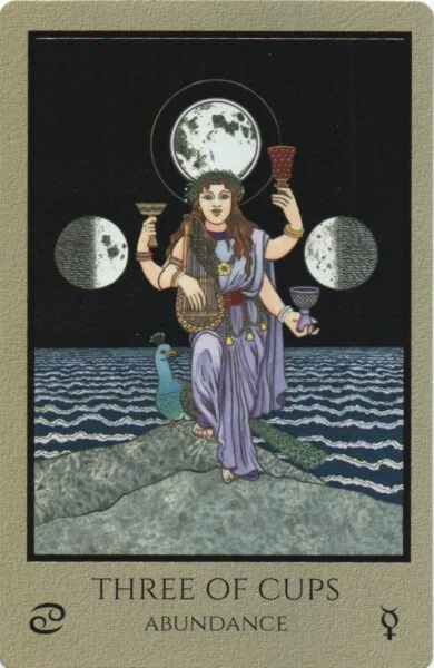 2-3-4 of Cups - Venus-Mercury-Moon in Cancer Decans - Exploring Emotional Security - 23 3 of Cups - Abundance - Telos Tarot