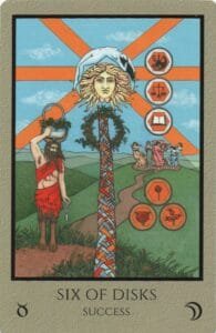 6 of Disks - Success - Telos Tarot