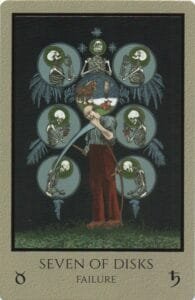 7 of Disks - Failure - Telos Tarot