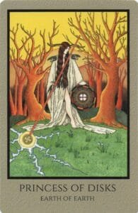 2 of Wands: Mars in Aries: The Adventure Begins - 25 Princess of Disks - Telos Tarot