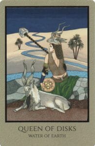 Queen of Pentacles - Water of Earth - Telos Tarot