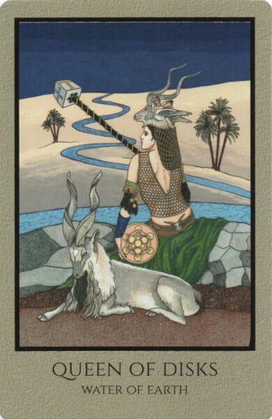 Queen of Pentacles - Water of Earth - Telos Tarot