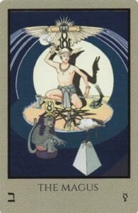 5 of Pentacles: Mercury in Taurus: Resisting Material Changes - 7 The Magus - Telos Tarot