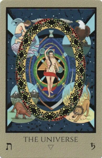 8-9-10 of Cups: Saturn-Jupiter-Mars in Pisces Decans: Dissolving Delusions and Detachment - 21 The World - The Universe - Telos Tarot