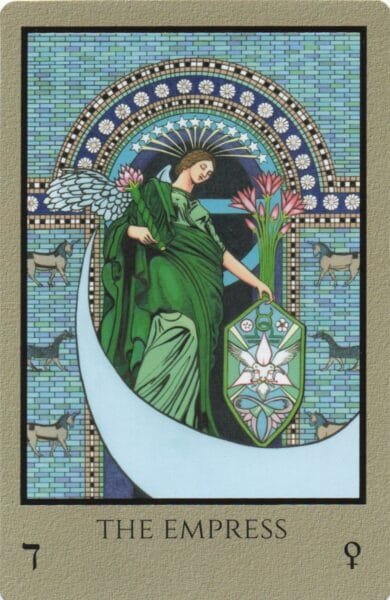 6 of Pentacles: Moon in Taurus: Manifesting Satisfaction - 37 The Empress - Telos Tarot