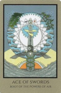 Ace of Swords - Root of the Powers of Air - Telos Tarot