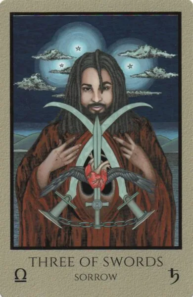 3 of Swords - Sorrow - Telos Tarot