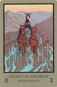 8 of Swords - Interference - Telos Tarot