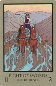 8 of Swords - Interference - Telos Tarot