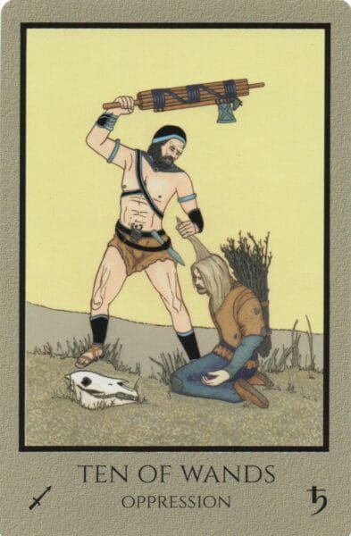 10 of Wands - Oppression - Telos Tarot