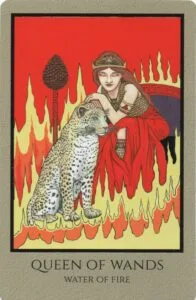 3 of Wands: Sun in Aries: Slay The Dragon - 34 Queen of Wands - Telos Tarot