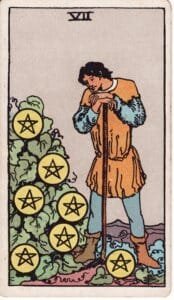 7 of Pentacles - Original Rider-Waite-Smith