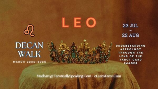 Leo - Decan Walk - 5 of Wands: Saturn in Leo + 6 of Wands: Jupiter in Leo: 7 of Wands - Mars in Leo