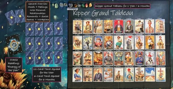 Annual / Semi-Annual Grand Tableau Reading - Kipper + Tarot Reading + Oracle Card