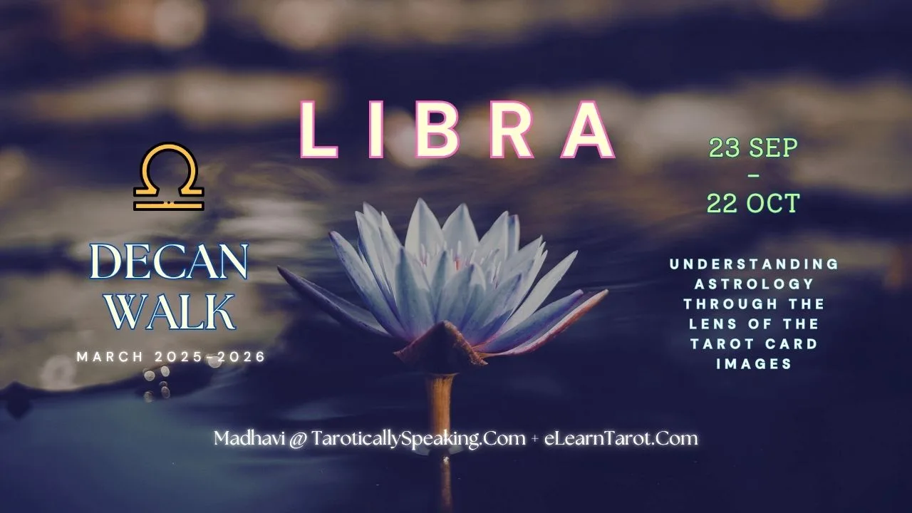 2-3-4 of Swords: Moon-Saturn-Jupiter in Libra Decans: Balanced Perspectives
