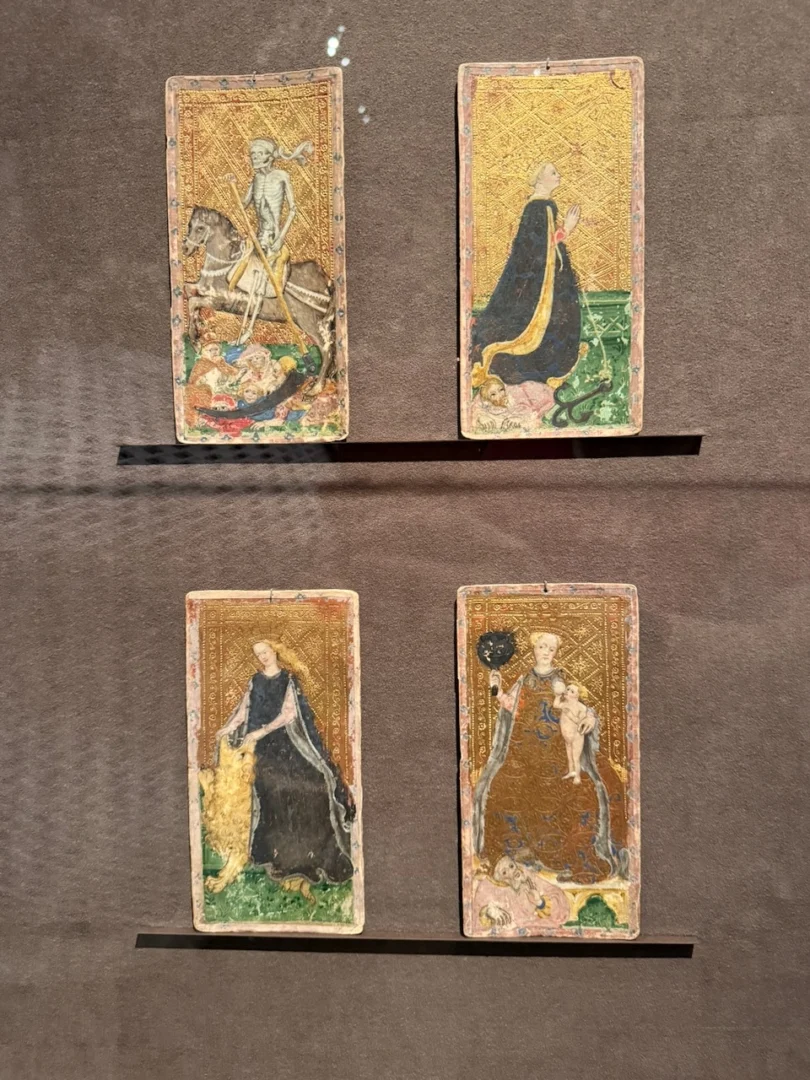 Visconti-Sforza Cards - Death - Hope - Fortitude - Charity