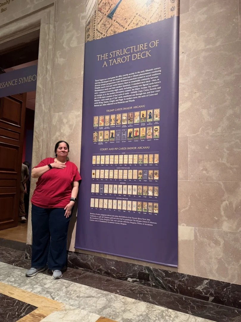 Madhavi at The Tarot Exhibition 