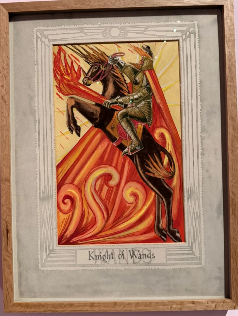 The Knight of Wands from the Thoth Tarot - Original Painting by Lady Freida Harris