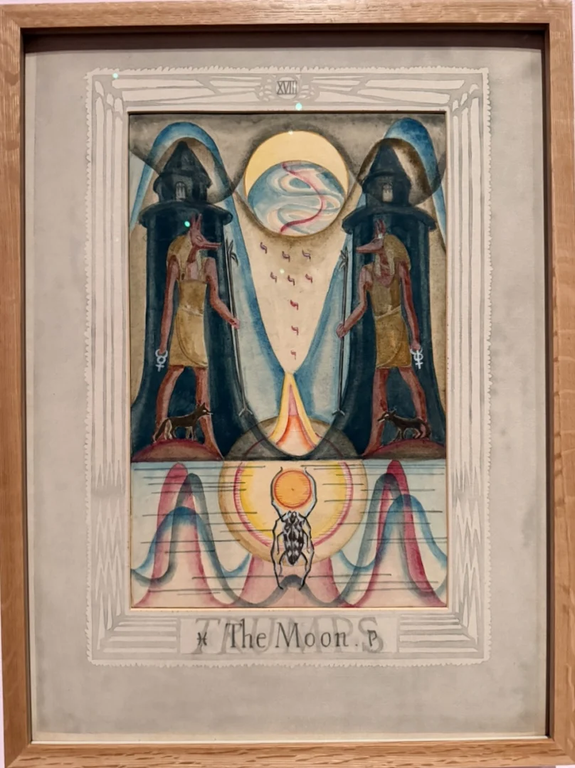 The Moon from the Thoth Tarot - Original Painting by Lady Freida Harris